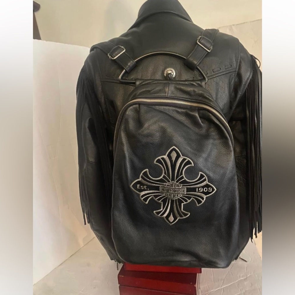 Harley Davidson Leather Large Backpack Purse GORGEOUS